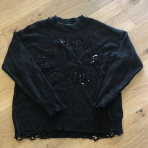 Wildfox Hangover Chic sweater, runs oversized